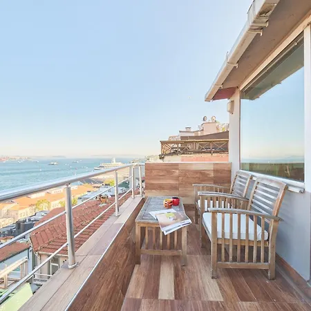 Deluxe Duplex W 210 Bosphorus View In Cihangir Appartement *