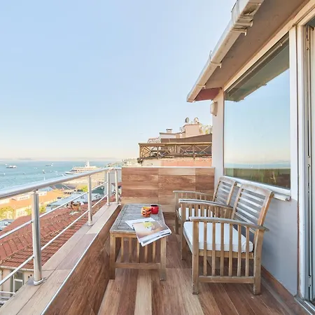 Lejlighed Deluxe Duplex W 210 Bosphorus View In Cihangir Istanbul